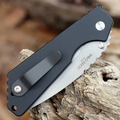 Pro-Tech + Strider SnG "Maker's Choice" Automatic - Lime Green Micarta -Knives Sales CUSTOM 4.2 42755.1647976312