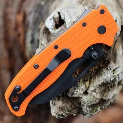 Demko AD20.5 Shark Lock Orange (3" AUS-10A Shark Foot Blk) -Knives Sales DEMAD205F23B.3 01204.1647371068