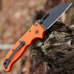 Demko AD20.5 Shark Lock Orange (3" AUS-10A Shark Foot Blk) -Knives Sales DEMAD205F23B 69412.1647371068