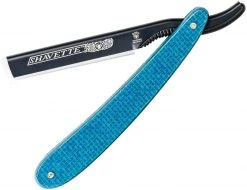 Dovo Shavette - Teal Micarta (3.5" Black Straight Razor) 201 041