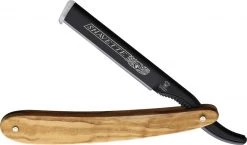 Dovo Shavette - Olive Wood (3.5" Black Straight Razor) 22142022