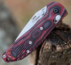 Doug Ritter Mini-RSK® MK1-G2 Knifeworks Exclusive - G-Mascus® Red G-10/Stonewashed -Knives Sales DR54191.2 06963.1612557427