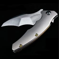 Maxace Dragon Gray Ti /Gold Spacer (3.9" M390 Satin) MDG02