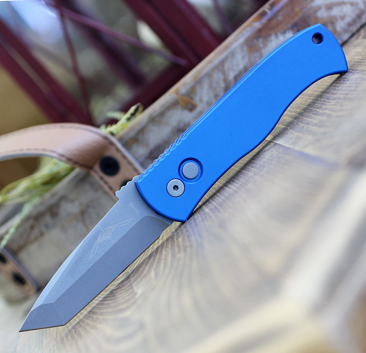 Pro-Tech Emerson CQC7 Blue Alum (3.75" 154CM Blasted Tanto) E7T01-BLUE 3 Pro-Tech Emerson CQC7 Blue Alum (3.75" 154CM Blasted Tanto) E7T01-BLUE