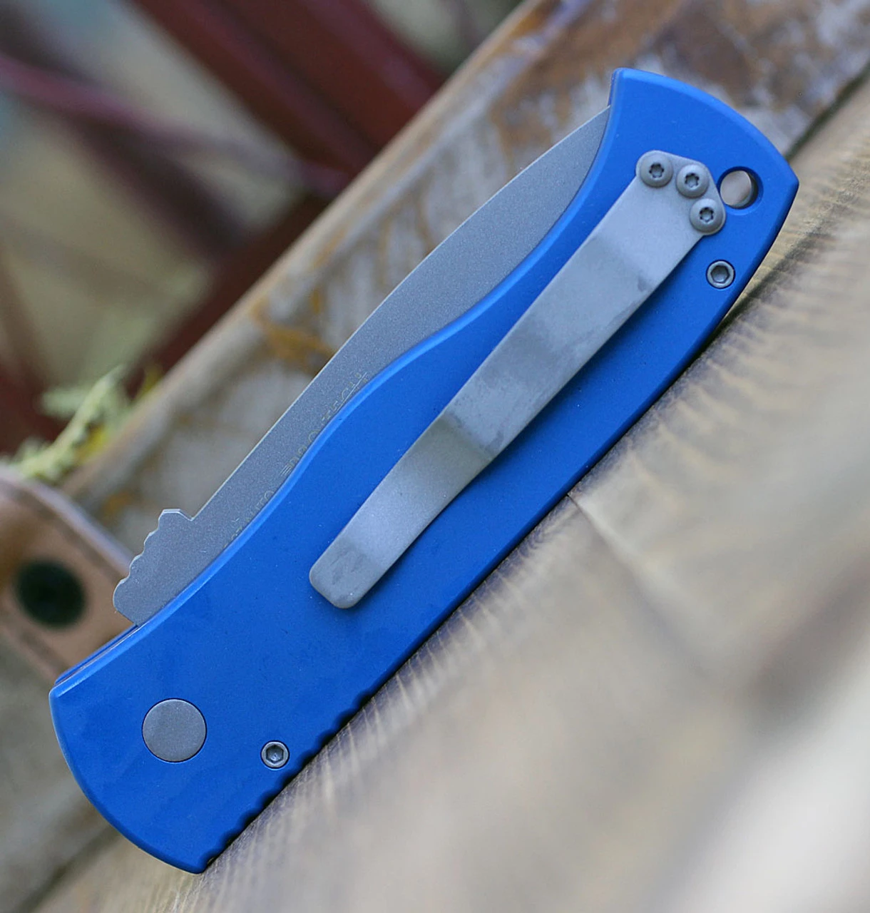 Pro-Tech Emerson CQC7 Blue Alum (3.75" 154CM Blasted Tanto) E7T01-BLUE 5 Pro-Tech Emerson CQC7 Blue Alum (3.75" 154CM Blasted Tanto) E7T01-BLUE - Image 3