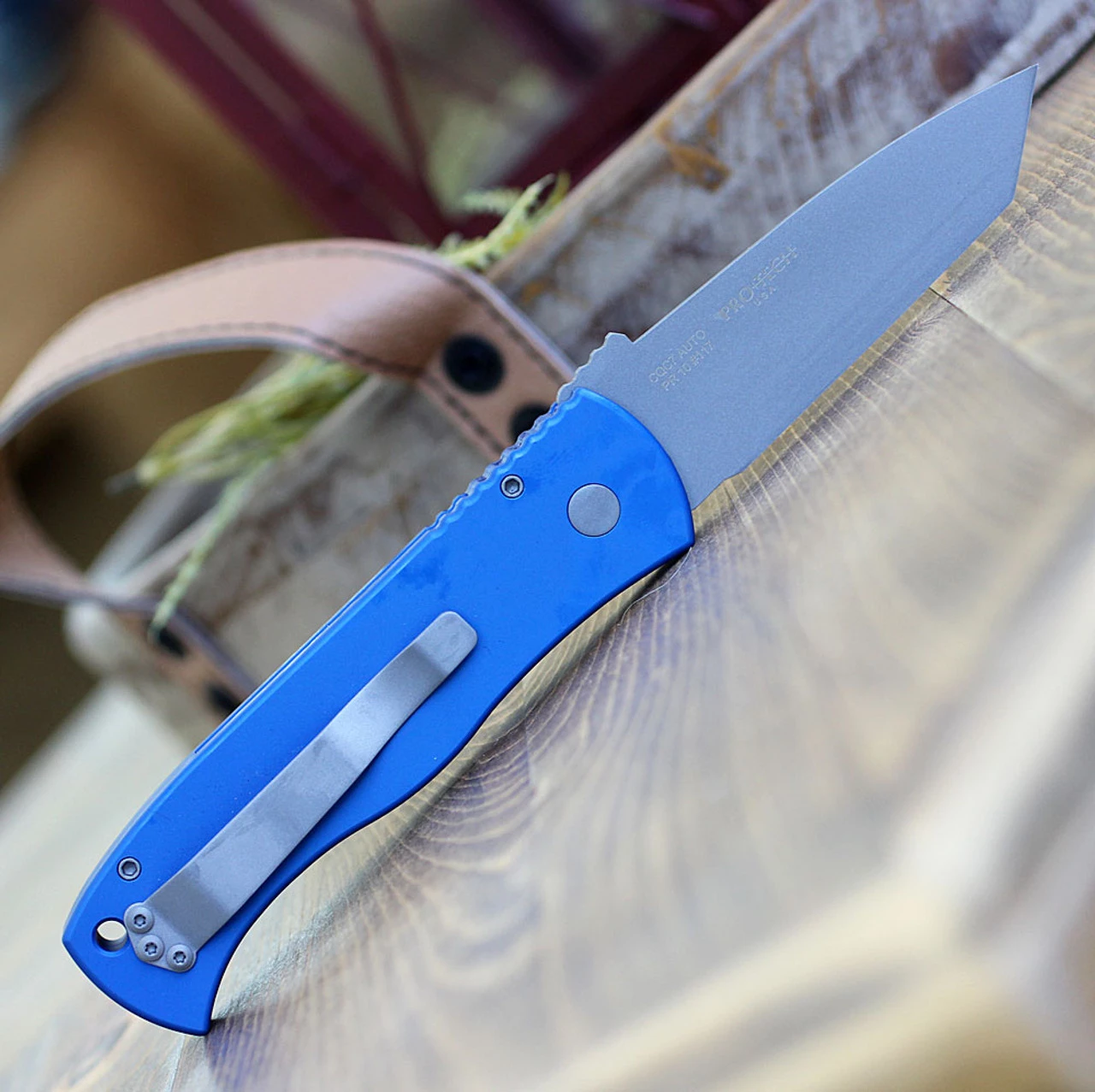 Pro-Tech Emerson CQC7 Blue Alum (3.75" 154CM Blasted Tanto) E7T01-BLUE 4 Pro-Tech Emerson CQC7 Blue Alum (3.75" 154CM Blasted Tanto) E7T01-BLUE - Image 2