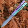 EOS Trident Balisong Joker Edition - Purple / Green Ti (4.5" CPM S30V SW) -Knives Sales EOS Joker.1 31689.1633441568
