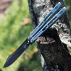 EOS Trident Balisong Antique Green Ti (4.5" CPM S30V Black DLC) -Knives Sales EOS TRI01.3 04069.1631117696