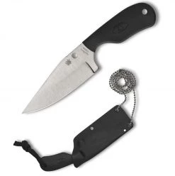 Spyderco Subway Bowie Fixed Blk FRN (2.80" LC200N Satin) FB48PBK