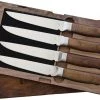 Ferrum Reserve 4pc Steak Set, 5" American Steel Full Tang Blades, Black Walnut Handle -Knives Sales FEER0400 90458.1618340047