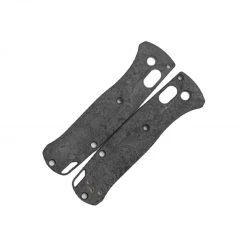 Flytanium Crossfade Shredded CF Scales - for Benchmade MINI Bugout