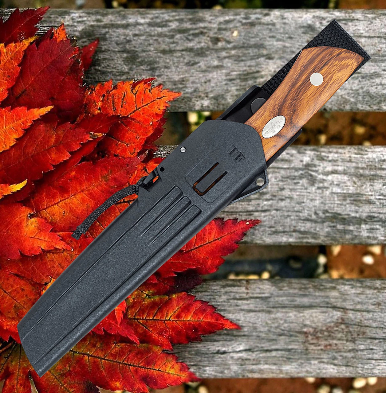 Fallkniven Taiga Forester 1 - Desert Ironwood (4.75" Lam. CoS) Zytel Sheath TF1Z 4 Fallkniven Taiga Forester 1 - Desert Ironwood (4.75" Lam. CoS) Zytel Sheath TF1Z - Image 2