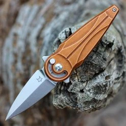 Fox Knives Saturn - Copper Aluminum (2.56" N690 Stonewash) FX-551 ALCO