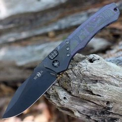 Heretic Wraith V.2 Auto - Purple CF/ Ti (3.6" Elmax Blk) H000-6A-PUCF