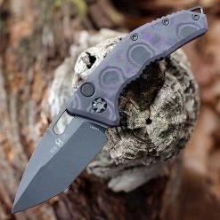 Heretic Medusa Auto - Purp Camo CF (3" Elmax Blk DLC) H011-6A-PUCF
