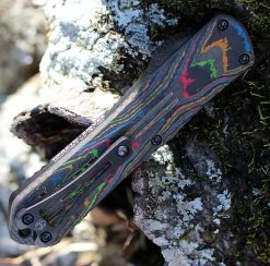 Heretic Manticore E OTF Auto - Awesome 80's CF / Blk Alum. (3.2"Blk DLC) H026B-6A-CF80's -Knives Sales H026B 6A CF80s.2 42966.1659302424