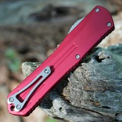 Heretic Manticore X OTF Automatic Red Alum (3.75" Elmax SW) H030B-2A-RED -Knives Sales H030B 2A RED.2 02660.1659989089