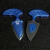 Heretic Sleight Push Dagger - Blue Alum. (2.8" CPM-20CV Blk DLC) H050-6A-BLU