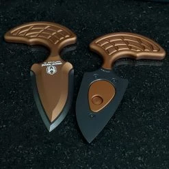 Heretic Sleight Push Dagger - BRZ Alum. (2.8" CPM-20CV Blk DLC) H050-6A-BRZ