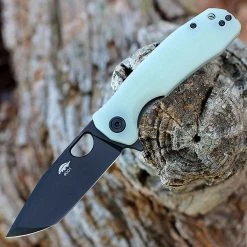 Honey Badger Medium Flipper - Jade G10 (3.5" D2 Blk Tanto) HB1287