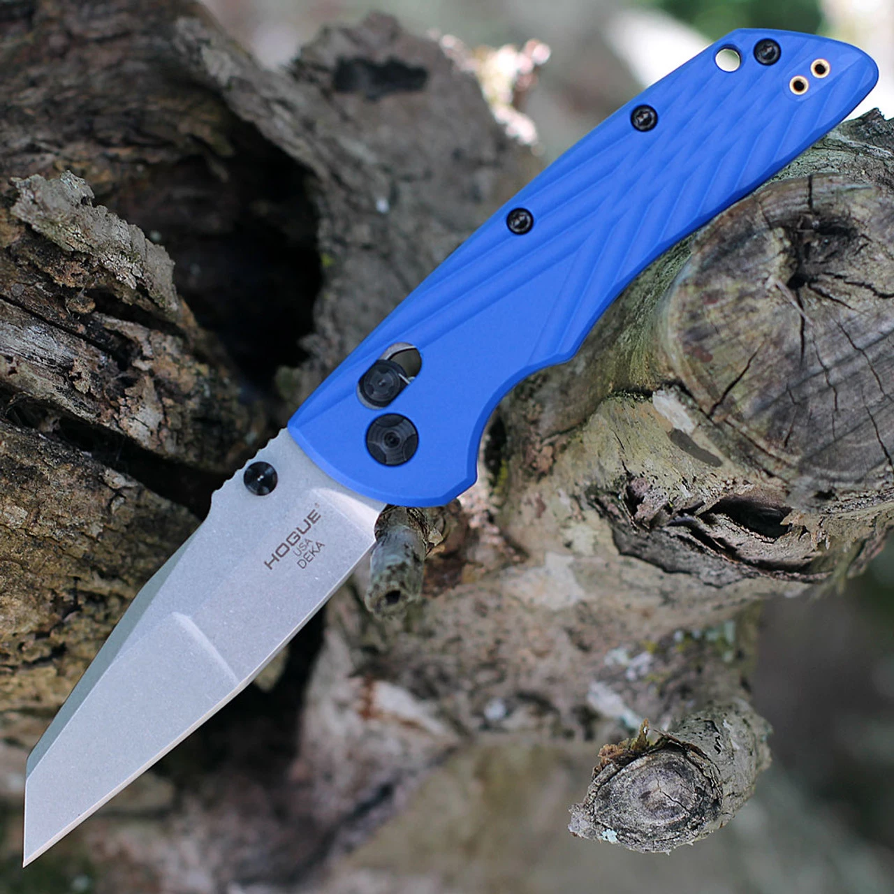 Hogue Deka Manual Folder - Blue Polymer (3.25" MagnaCut) 24363 3 Hogue Deka Manual Folder - Blue Polymer (3.25" MagnaCut) 24363