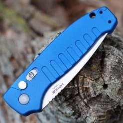 Hogue Ballista I Automatic - Blue Alum (3.5" 154CM Satin Drop) 64133 -Knives Sales HO64133.3 98159.1651844483