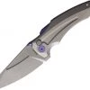 Jake Hoback Sumo Button Lock Gray/Purple Ti (3.25" BB/SW) -Knives Sales HOB021GP 70731.1650638352