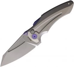 Jake Hoback Sumo Button Lock Gray/Purple Ti (3.25" BB/SW)