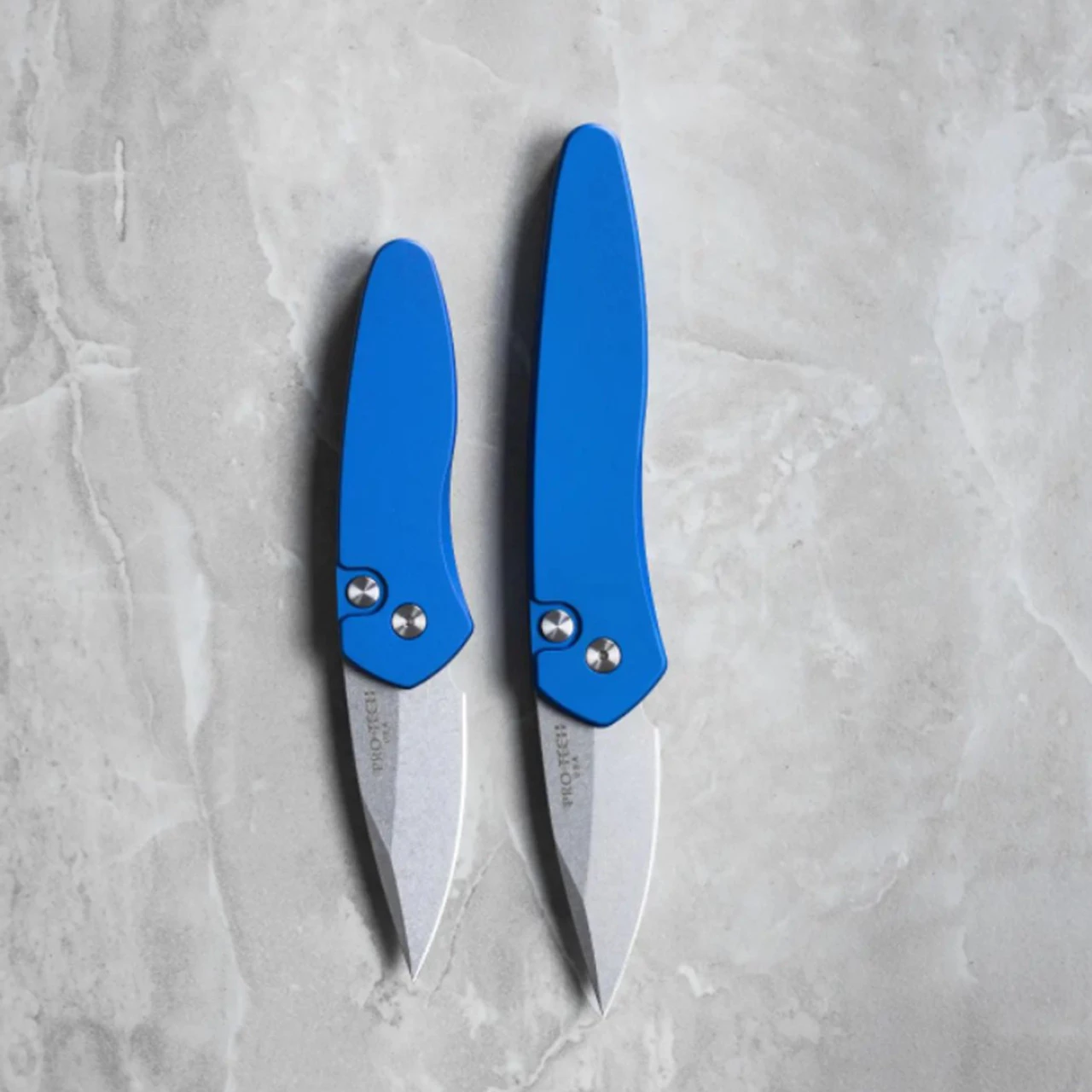 Pro-Tech Half-Breed Automatic - Blue Alum (2" S35VN SW) 3605-BLUE 4 Pro-Tech Half-Breed Automatic - Blue Alum (2" S35VN SW) 3605-BLUE - Image 2