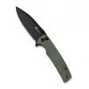 Sencut Sachse Button Lock Flipper - Green Mic (3.47" 9Cr18MoV) S21007-2 -Knives Sales IMG 5235 800x 73718.1662147606