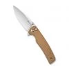 Sencut Sachse Button Lock Flipper - Brown Mic (3.47" 9Cr18MoV) S21007-3 -Knives Sales IMG 5236 800x 49699.1662147388