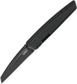CRKT Inara Framelock CR7140, 2.783" 8Cr14MoV Plain Blade, Black G10 Front w/ 2Cr13 SS Back Handle