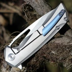 Kansept Knives K1001T1 Kryo, 3.58" CPM-S35VN Satin Tanto Blade, Gray Titanium Handle -Knives Sales K1001T1.2 79824.1612298945