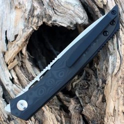 Kansept Lucky Star Front Flipper - Rose Pattern CF (3.5" S35VN Satin) K1013A3 -Knives Sales K1013A3.2 63730.1644964412