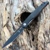 Kansept Lucky Star Front Flipper - Rose Pattern CF (3.5" S35VN Blk SW Tanto) K1013T3 -Knives Sales K1013T3.1 85628.1644964717