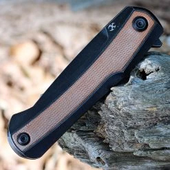 Kansept Kratos Flipper - TI / BRN Micarta (3.79" CPM-S35VN) K1024A8 8 Kansept Kratos Flipper - TI / BRN Micarta (3.79" CPM-S35VN) K1024A8 -Knives Sales K1024A8 82138.1656515253
