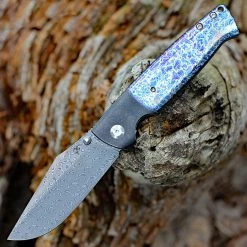Kansept Shikari Lightning Strike Ti (4" Rose Damascus) K1027A8