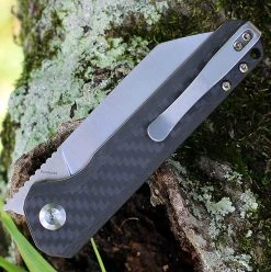 Kansept Bulldozer Front Flipper - Twill Carbon Fiber (3.56" S35VN) K1028C2 -Knives Sales K1028C2.2 15786.1656613121