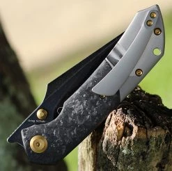 Kansept Fenrir Front Flipper - Shred CF / Ti (3.48" CPM-S35VN BLK SW) K1034A1 -Knives Sales K1034A1.2 68113.1658517870