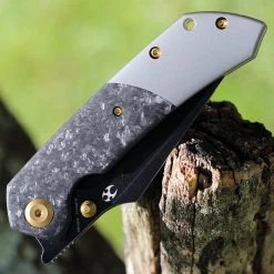 Kansept Fenrir Front Flipper - Shred CF / Ti (3.48" CPM-S35VN BLK SW) K1034A1 -Knives Sales K1034A1.3 72375.1658517870