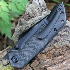Kansept Fenrir Front Flipper - Blk CF / Ti (3.48" CPM-S35VN BLK SW) K1034A4 -Knives Sales K1034A4.1 79948.1657917846