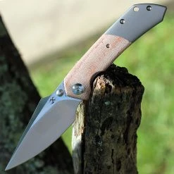 Kansept Fenrir Front Flipper - Brn Mic /Ti (3.48" CPM-S35VN Satin) K1034A6