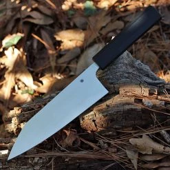 Spyderco Minarai Bunka Bocho Santoku Knife, Black Polypropylene (7.83" CTS BD1N) K18PBK