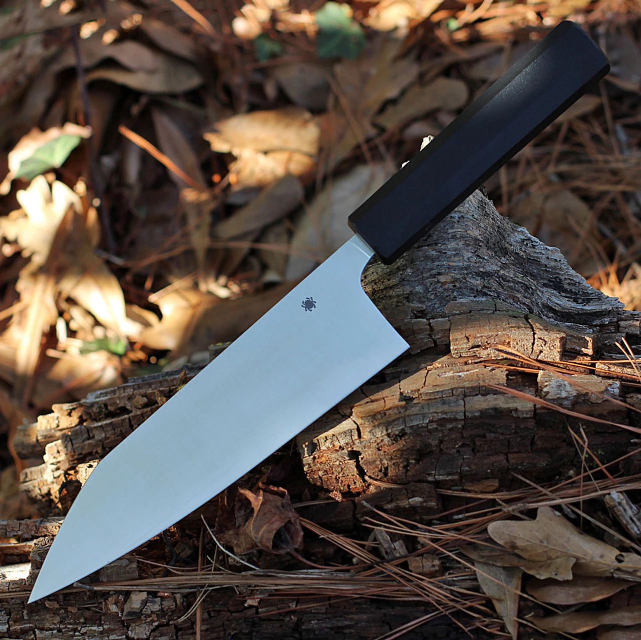 Spyderco Minarai Bunka Bocho Santoku Knife, Black Polypropylene (7.83" CTS BD1N) K18PBK 3 Spyderco Minarai Bunka Bocho Santoku Knife, Black Polypropylene (7.83" CTS BD1N) K18PBK