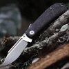 Kansept Knives K2026S1 Swan Bevy Slip Joint, 2.45" S35VN Satin Plain Blade, Carbon Fiber Handle