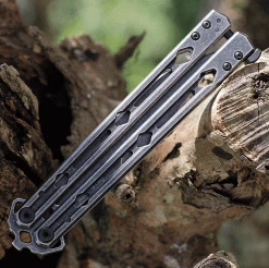 Kershaw Lucha Balisong Stainless Steel (4.60" Blackwash Sandvik 14C28N) 5150BW -Knives Sales KS5150BW.1 99765.1628021206