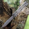 Kershaw Lucha Balisong Stainless Steel (4.60" Blackwash Sandvik 14C28N) 5150BW -Knives Sales KS5150BW 73732.1628021206