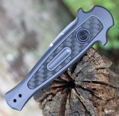 Kershaw Launch 12 CA Legal Stiletto Aluminum, Carbon Fiber (1.90" Stonewash CPM-154) 7130GRYSW -Knives Sales KS7130GRYSW.3 66704.1595357262