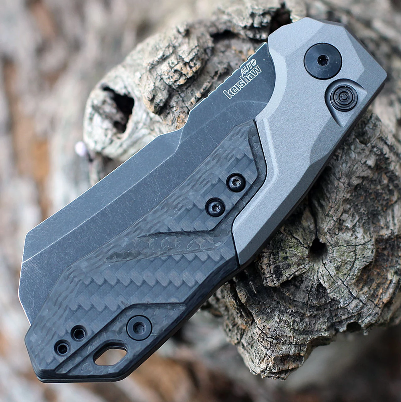 Kershaw Launch 14 Aluminum, Carbon Fiber (3.375" Black Stonewash CPM-154) 7850 5 Kershaw Launch 14 Aluminum, Carbon Fiber (3.375" Black Stonewash CPM-154) 7850 - Image 3