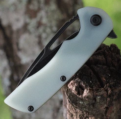 Kansept Knives Kryo KT1001A5, 3.6" D2 Black Plain Blade, Jade G-10 Handles -Knives Sales KT1001A5.4 90415.1624560060